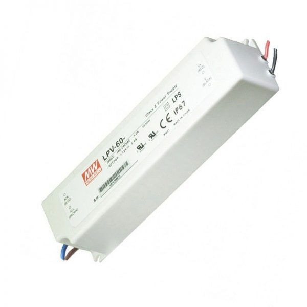 Blanko Transformator Für LED-Strips – 12V DC, 0.5A, Schutzklasse II, Für Innenbereich